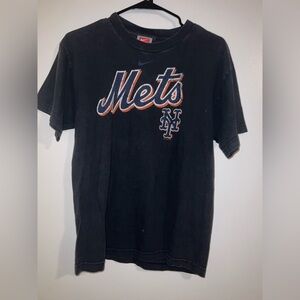 Unisex NY Mets Tshirt Black